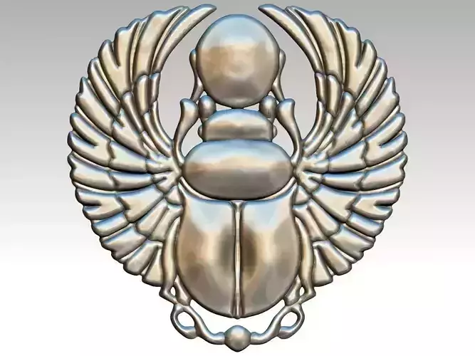 Scarab relief artifact