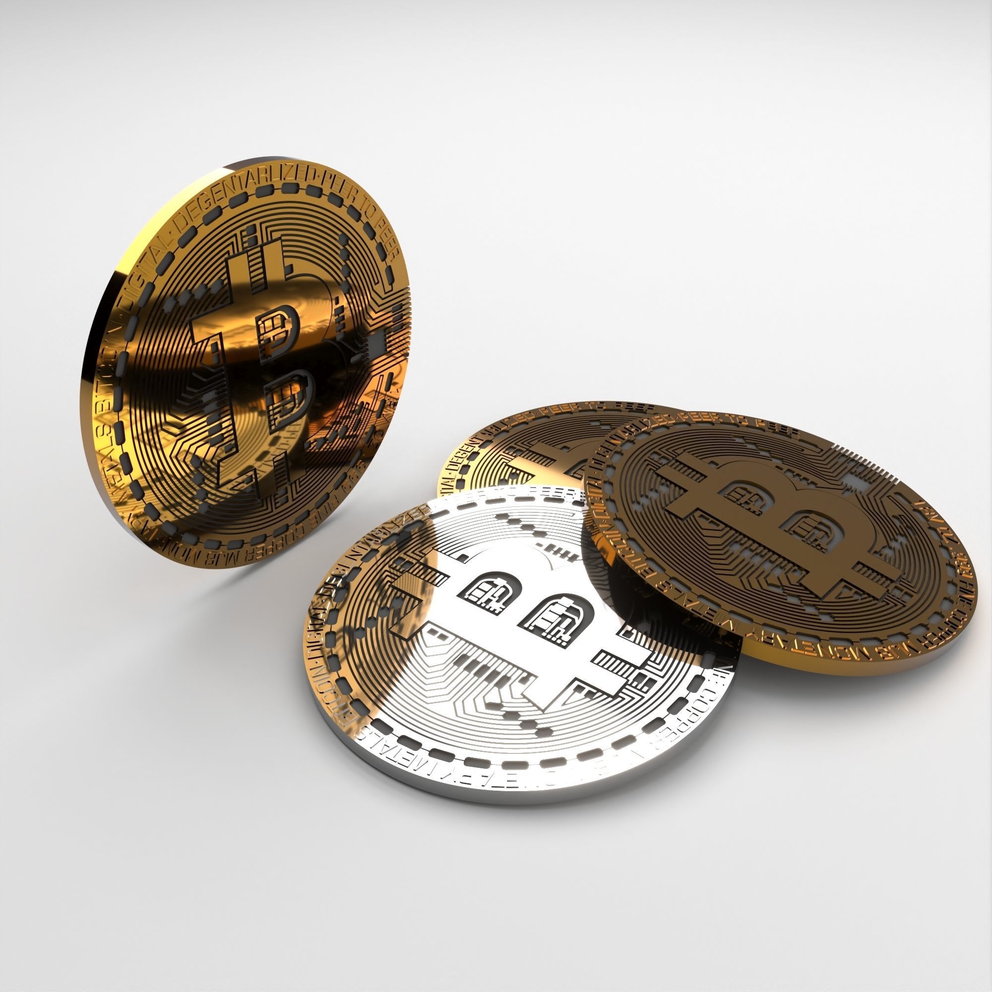 Bitcoin  3D model_2