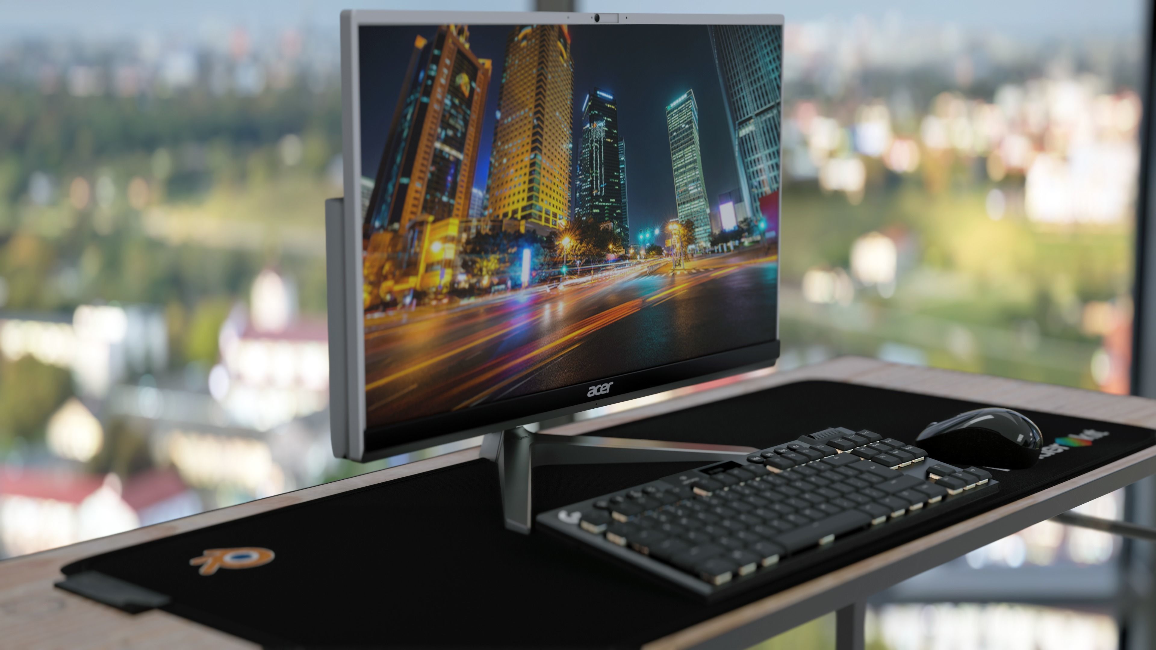 Computer Monitor Acer Aspire 3D model_3