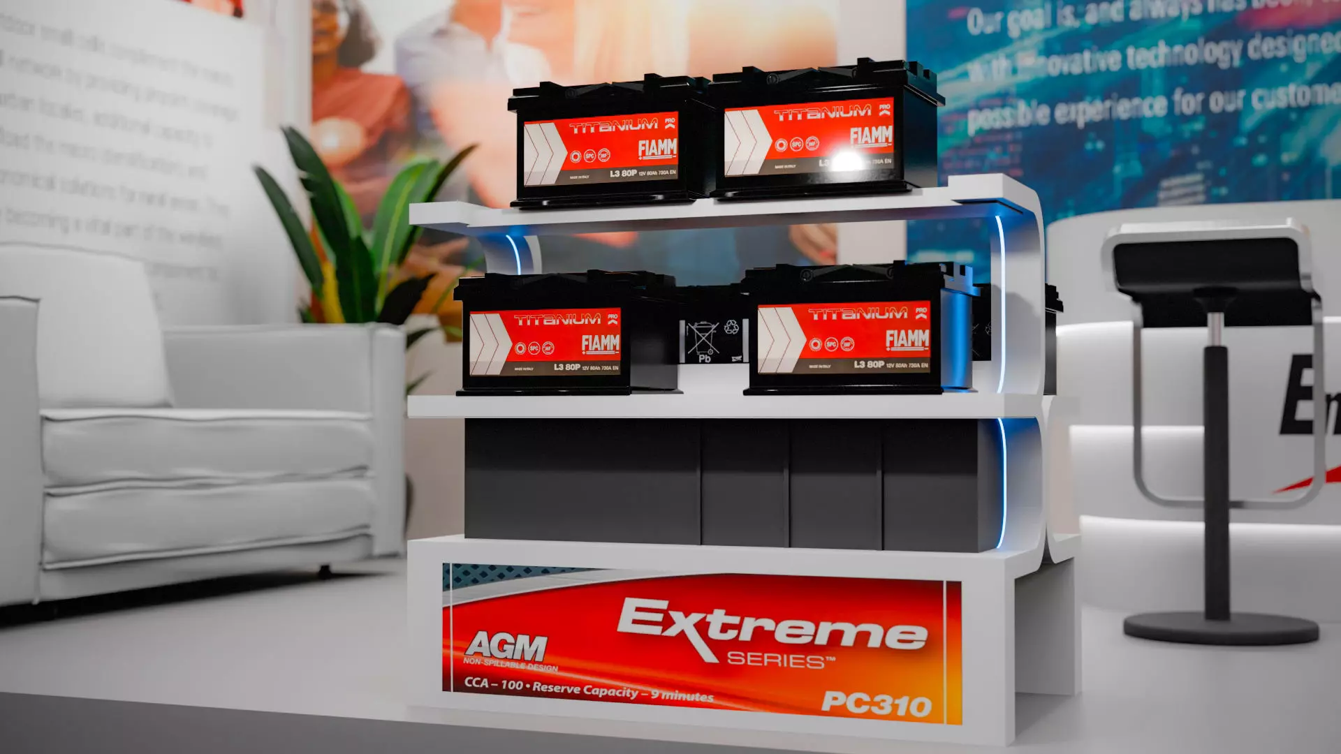 Battery Racks or Battery Cabinets 3D model