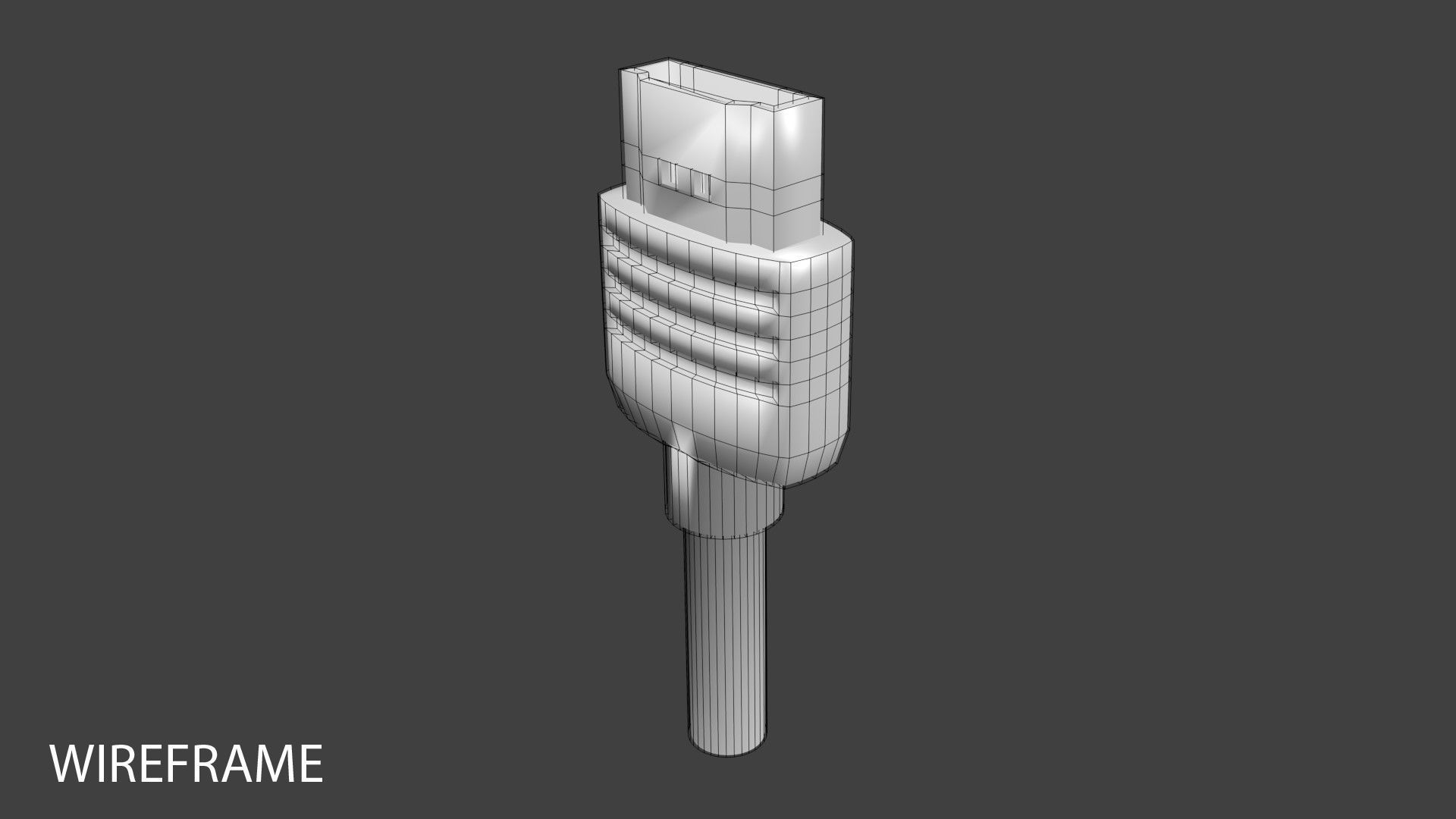 USB - HDMI 3D model_3