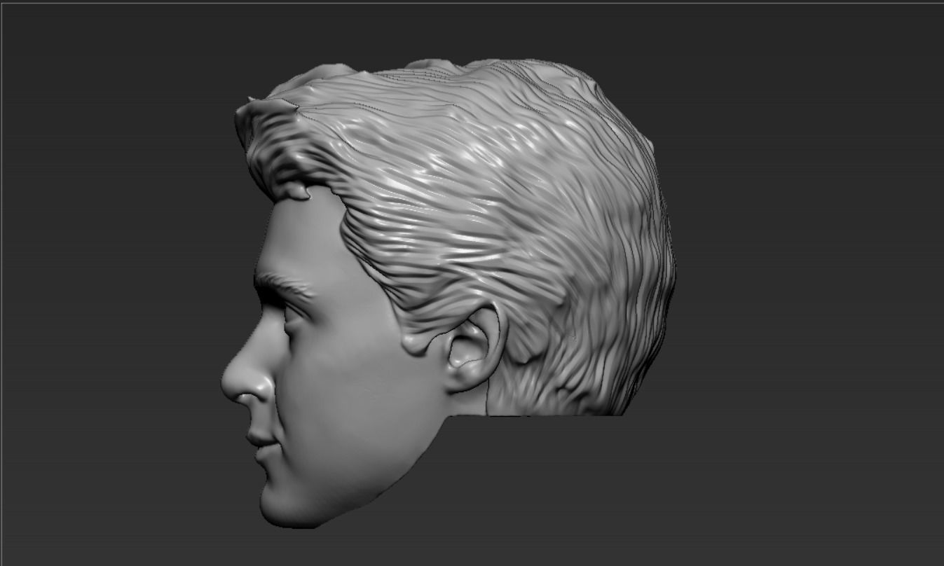PETER PARKER FROM PS4 3D HEAD FOR MARVEL LEGENDSTOYS 3D print model_2