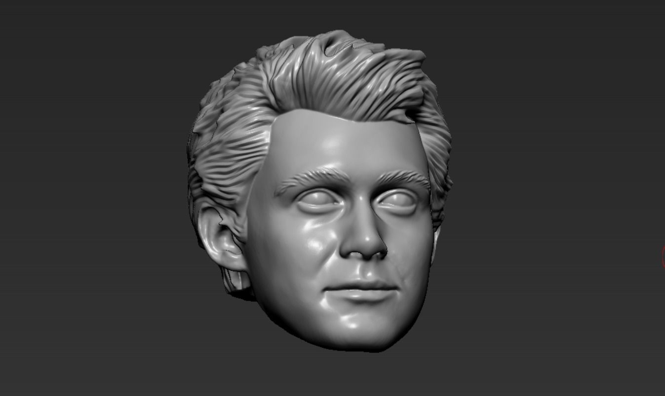 PETER PARKER FROM PS4 3D HEAD FOR MARVEL LEGENDSTOYS 3D print model_3