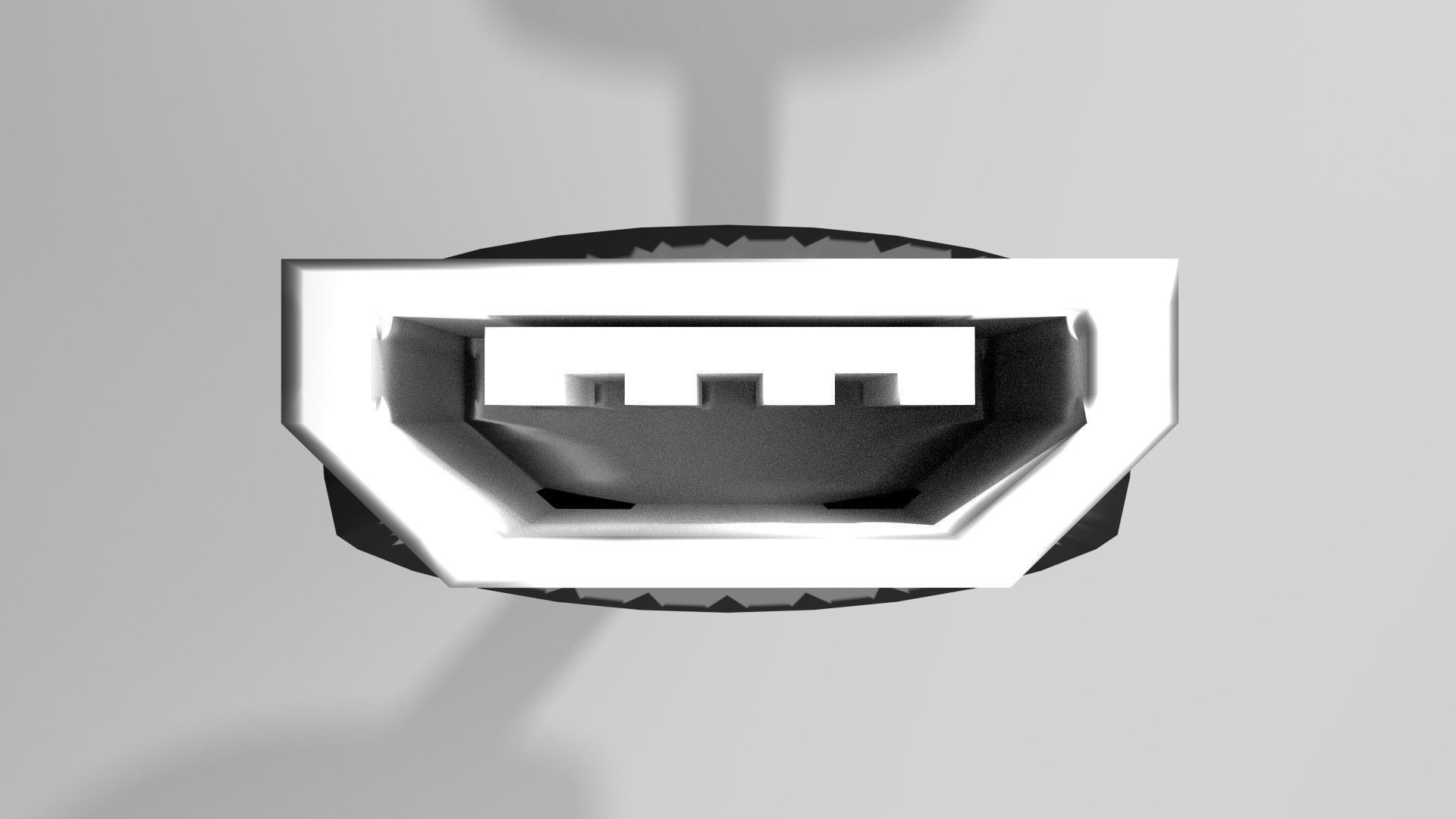 USB - Micro A 3D model_2