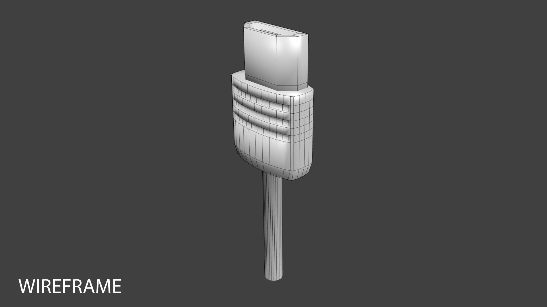 USB - Micro A 3D model_3
