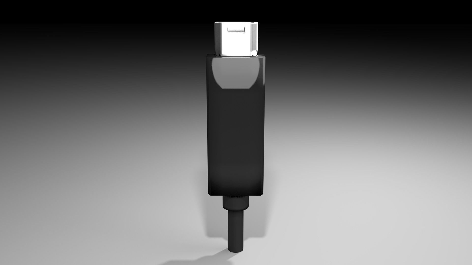 USB - Thunderbolt 3D model_1