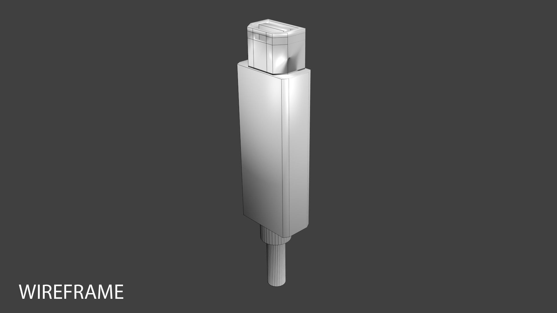 USB - Thunderbolt 3D model_3