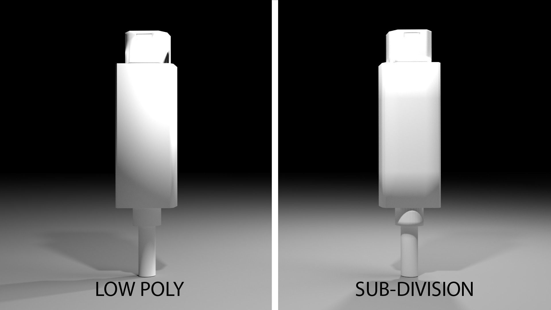 USB - Thunderbolt 3D model_4