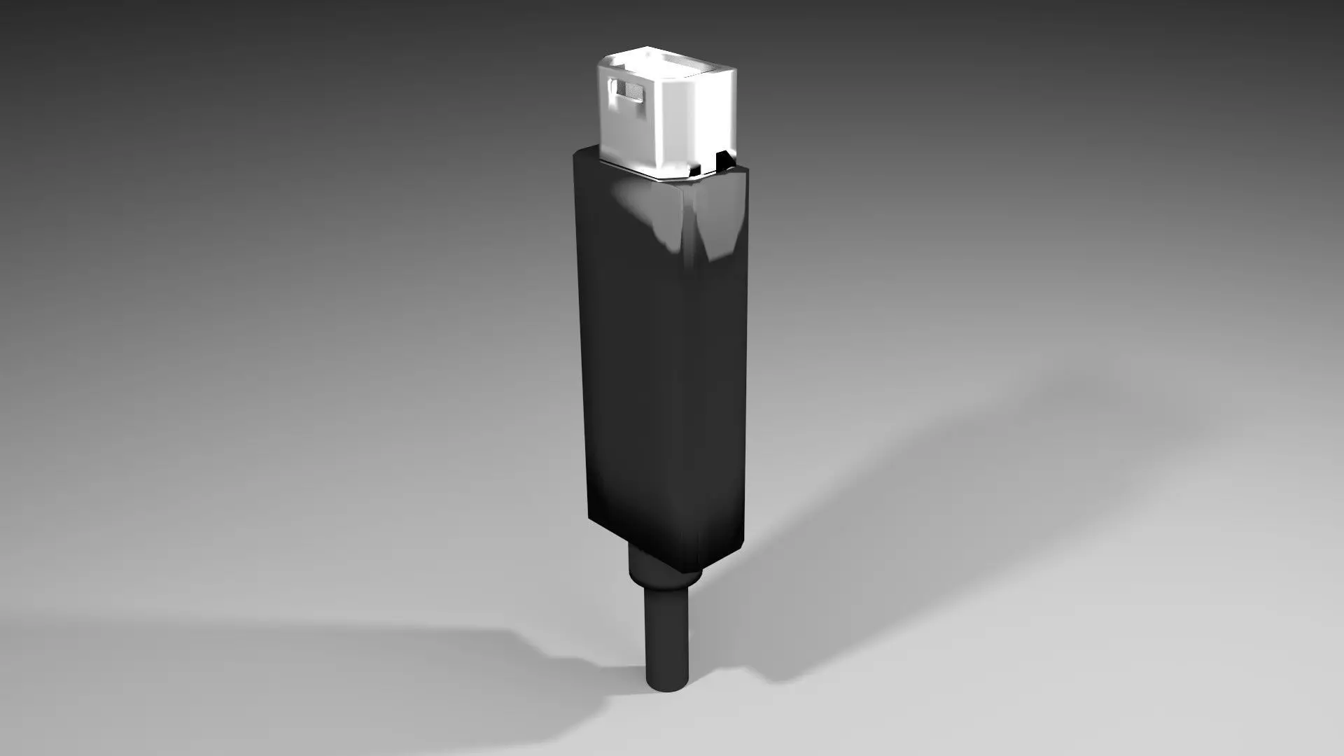 USB - Thunderbolt 3D model_0