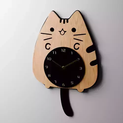 The Cute Cat Clock