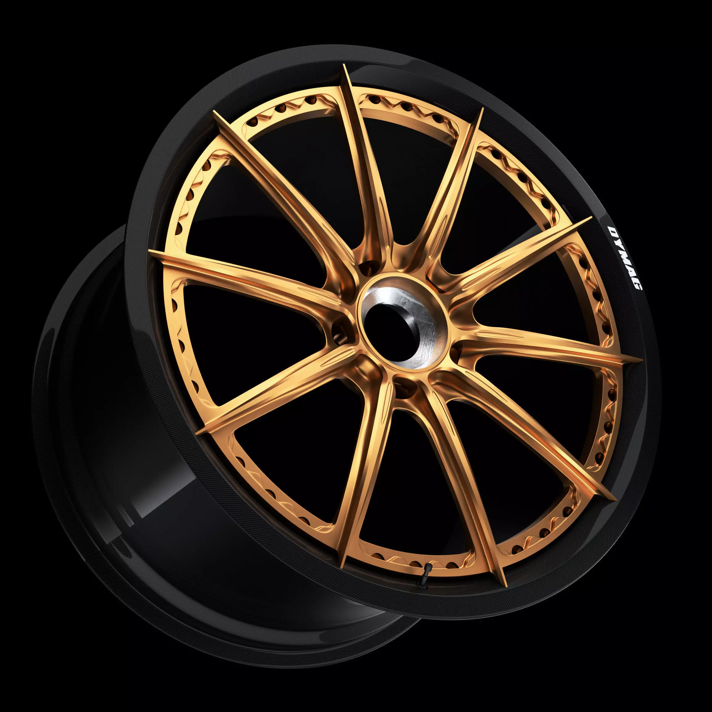 High-poly MVforged SL-100 -Dymag-2 piece- Wheel 3D model