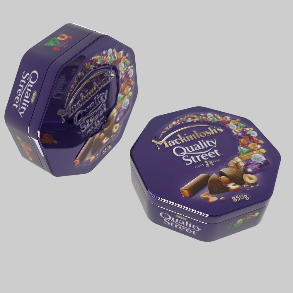 quality street chocolate  3D model_2