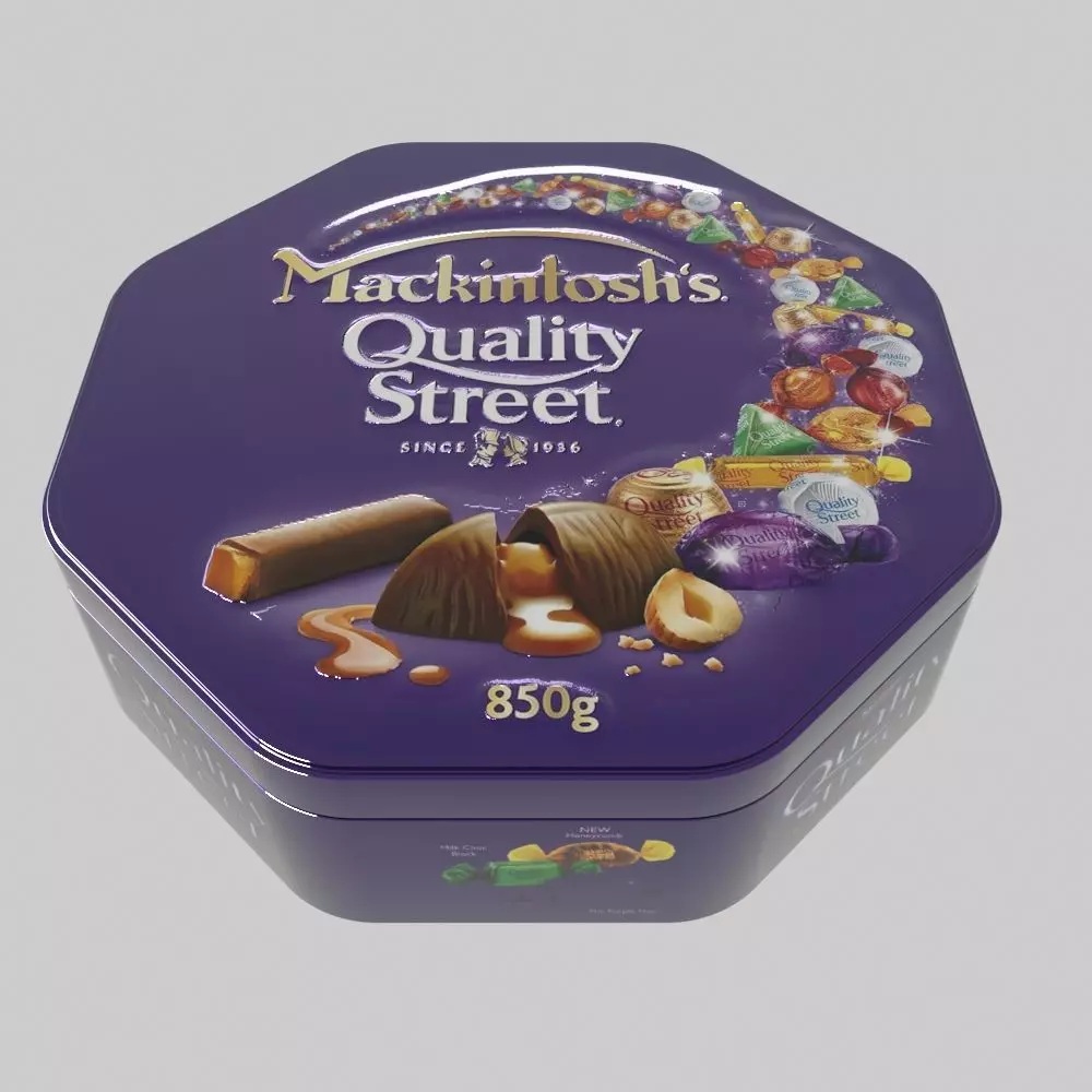 quality street chocolate  3D model_0