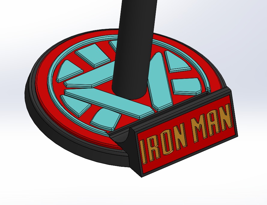 Customizable Helmet Stand 3D print model_4