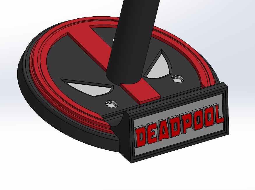 Customizable Helmet Stand 3D print model_6