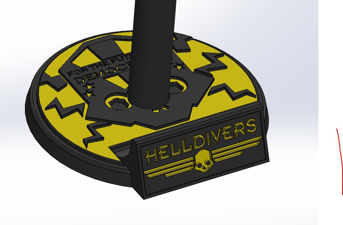 Customizable Helmet Stand 3D print model_14