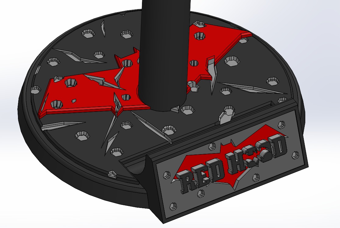 Customizable Helmet Stand 3D print model_17