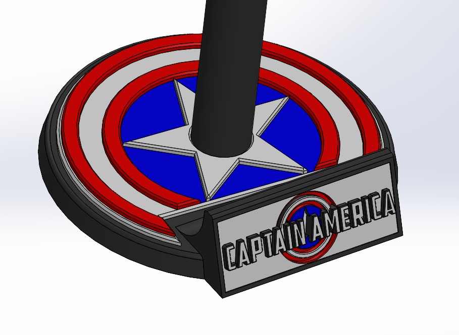 Customizable Helmet Stand 3D print model_7