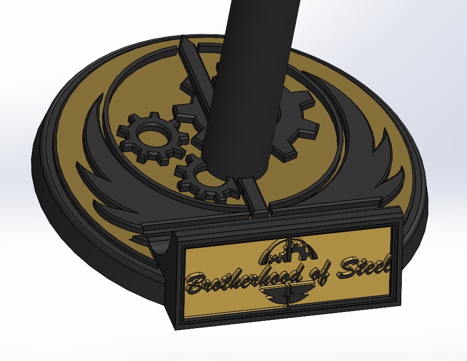 Customizable Helmet Stand 3D print model_11