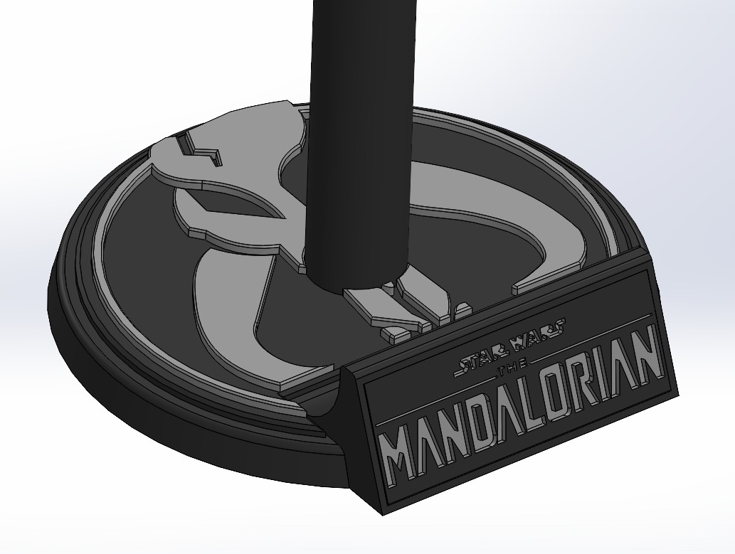 Customizable Helmet Stand 3D print model_3