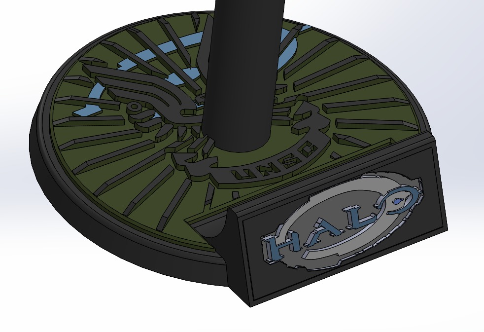 Customizable Helmet Stand 3D print model_13