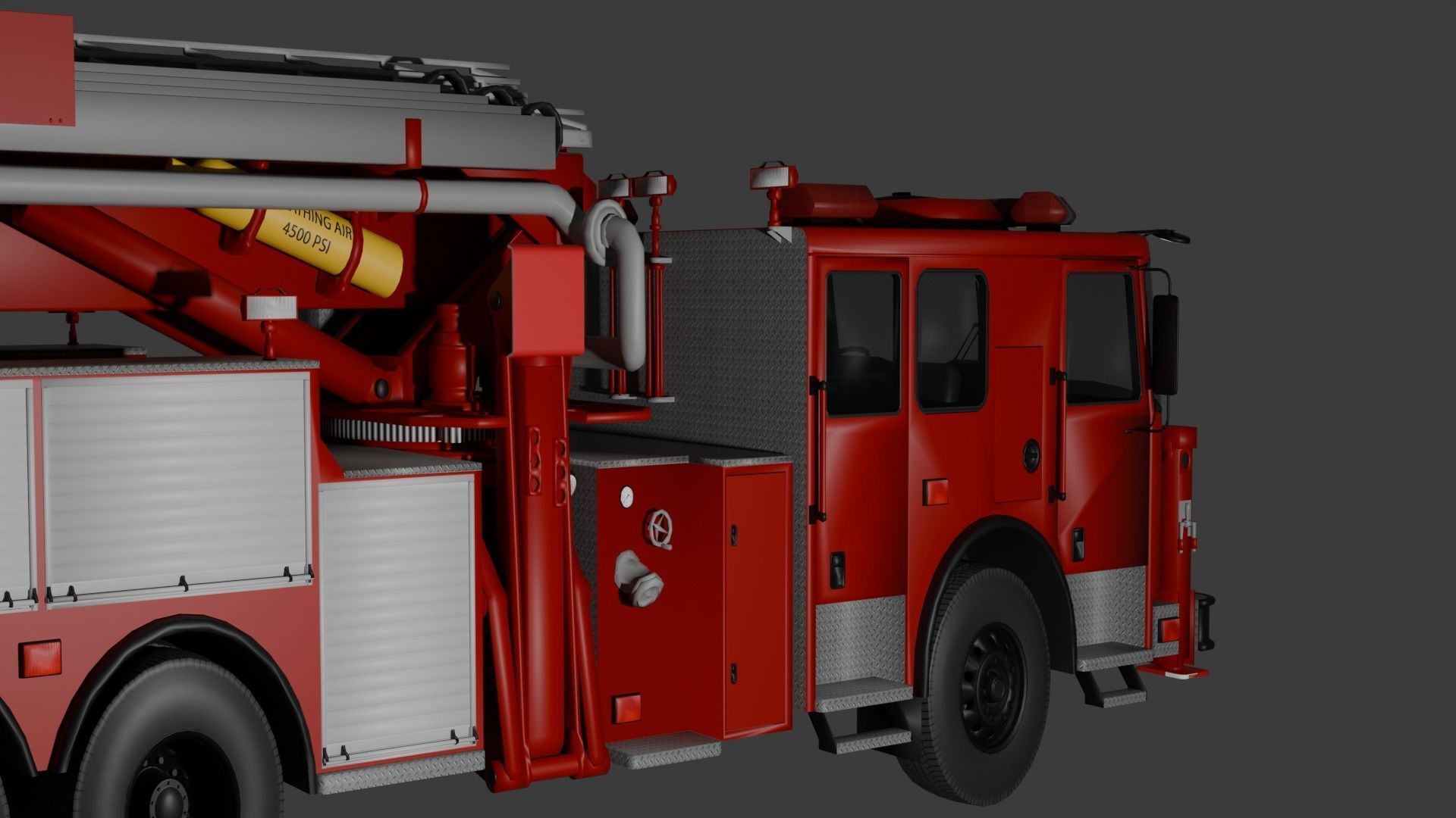 RED FIRE TRUCK 3D model | CGTrader