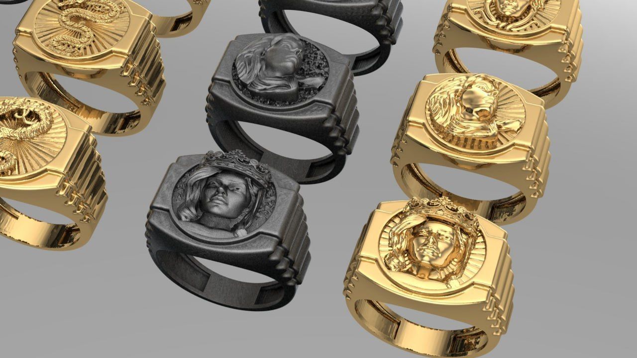 2 base and 6 design on Rolex theme 3D print model_1