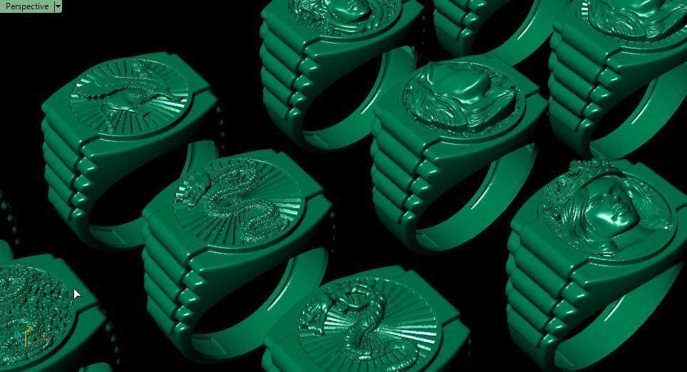 2 base and 6 design on Rolex theme 3D print model_8