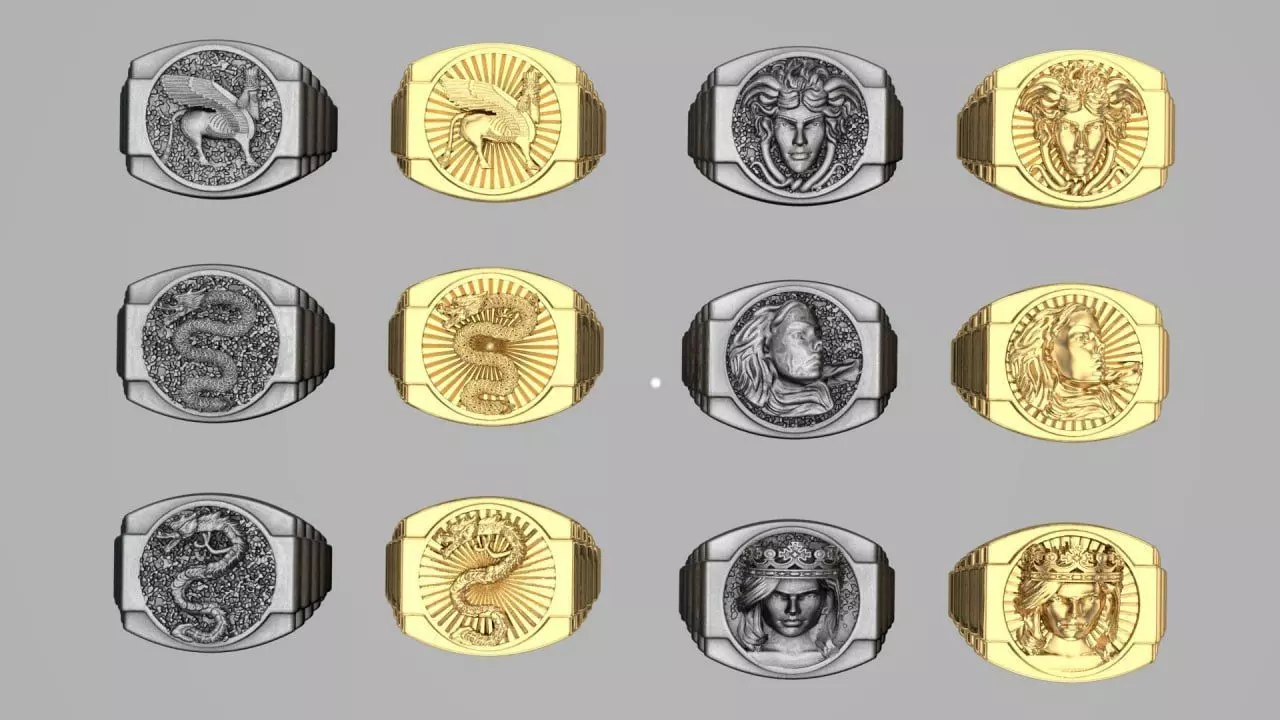 2 base and 6 design on Rolex theme 3D print model_0