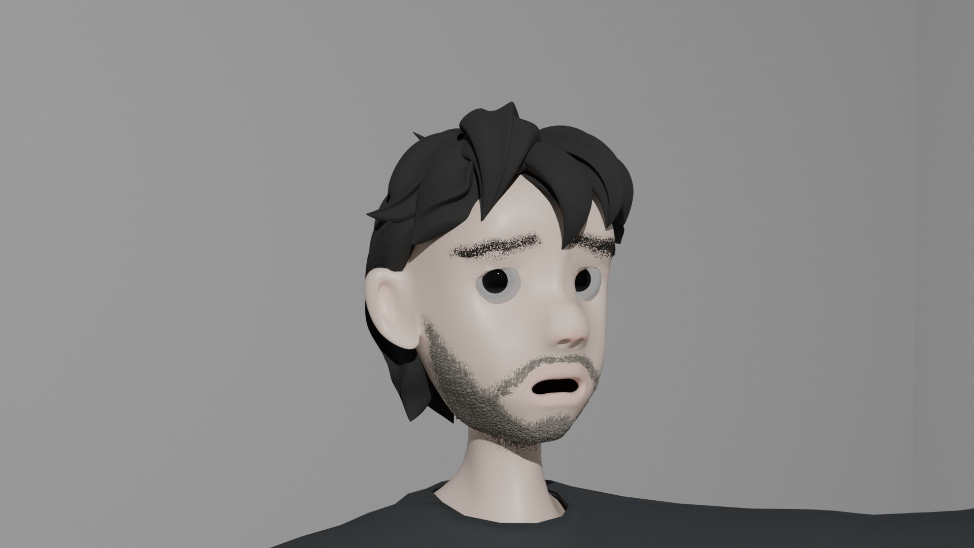 stylized Teen boy 3d rigged Character Free low-poly 3D model_7