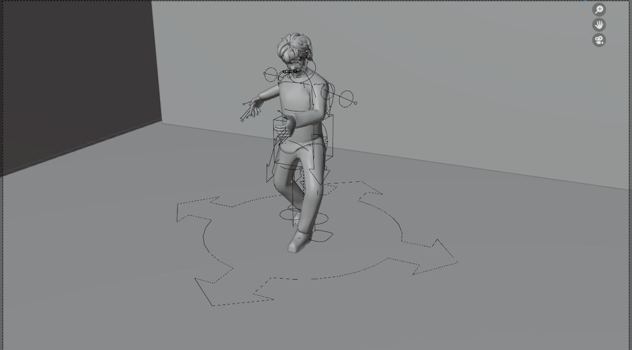 stylized Teen boy 3d rigged Character Free low-poly 3D model_3