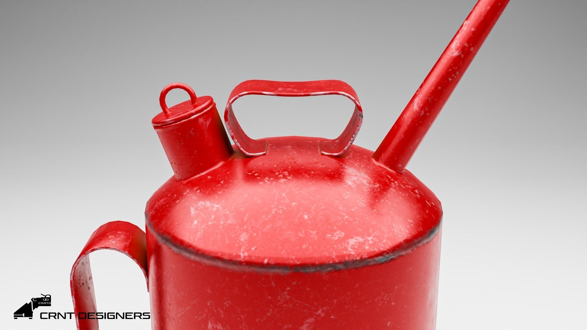 Motor Oil Can Low-poly 3D model_6