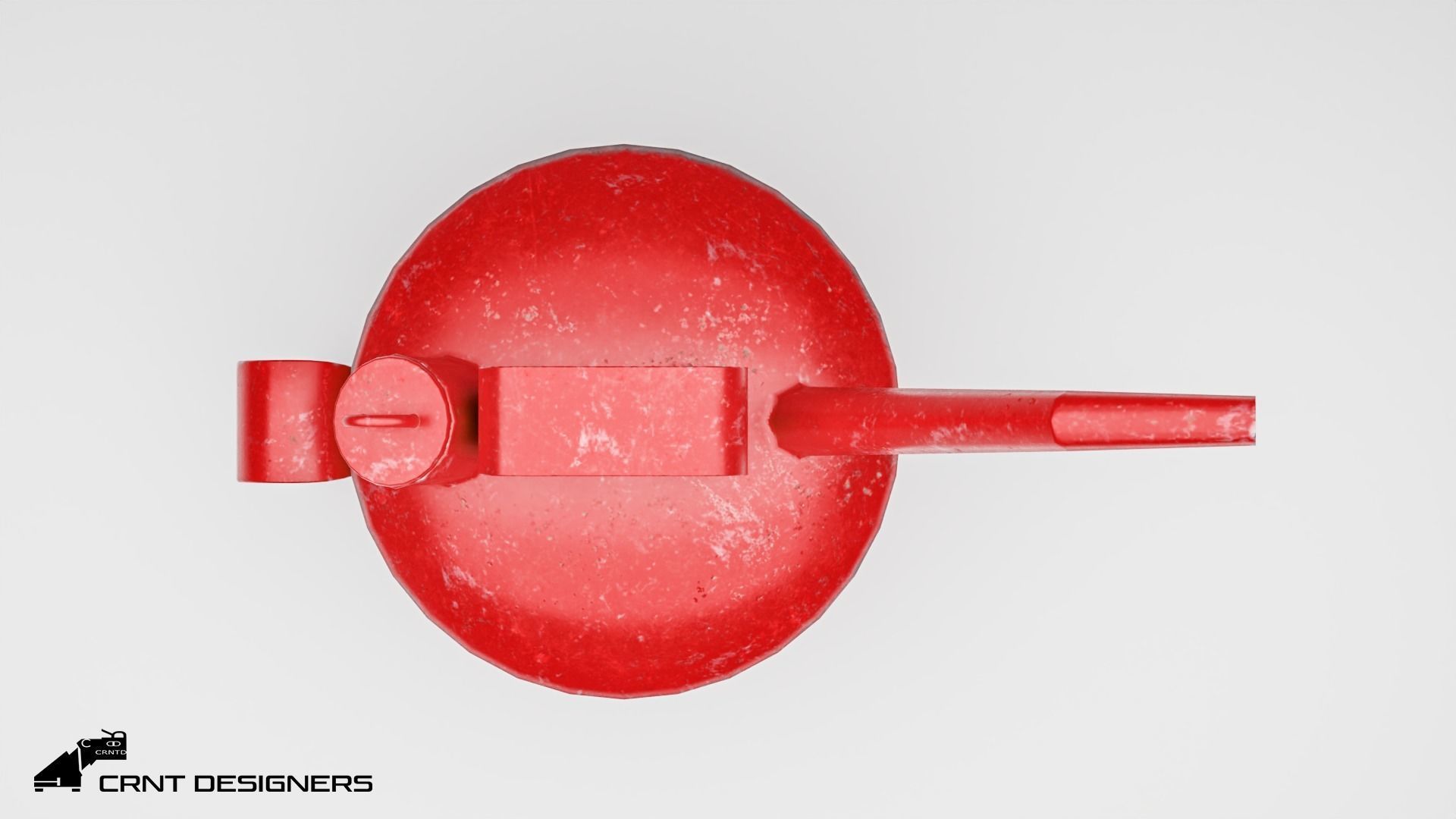 Motor Oil Can Low-poly 3D model_5