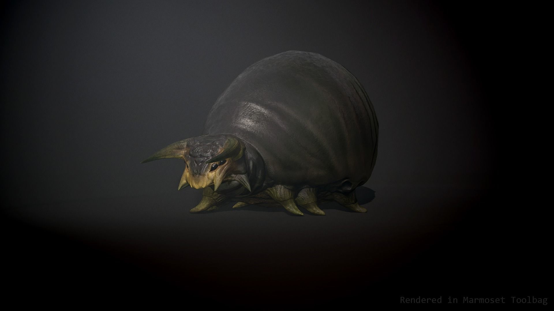 Insect demon1 - Game Ready Low-poly 3D model Low-poly 3D model_3