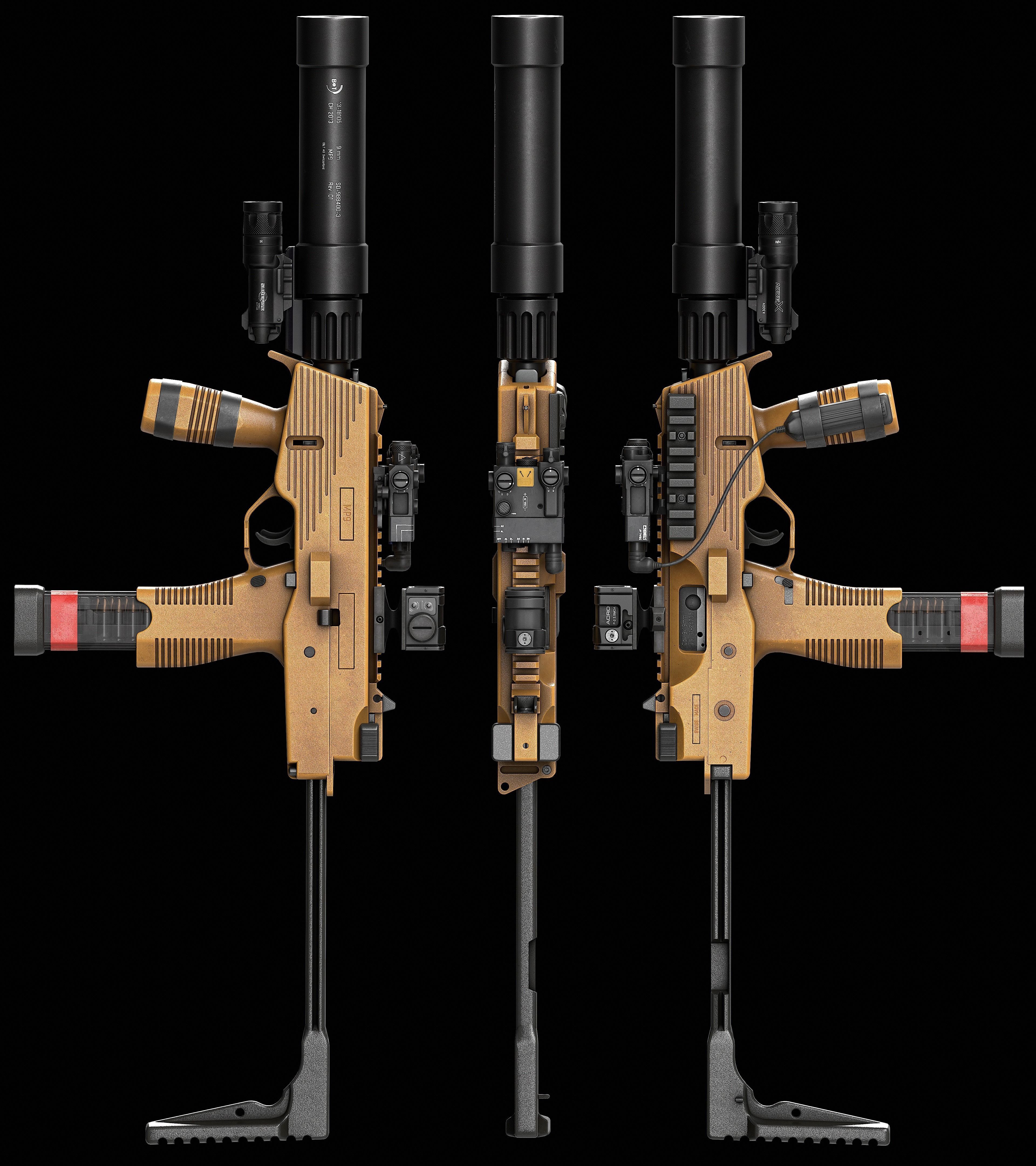 Steiner DBAL A3 Low-poly 3D model_9