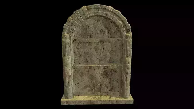 Medieval Arch Low-poly 3D model