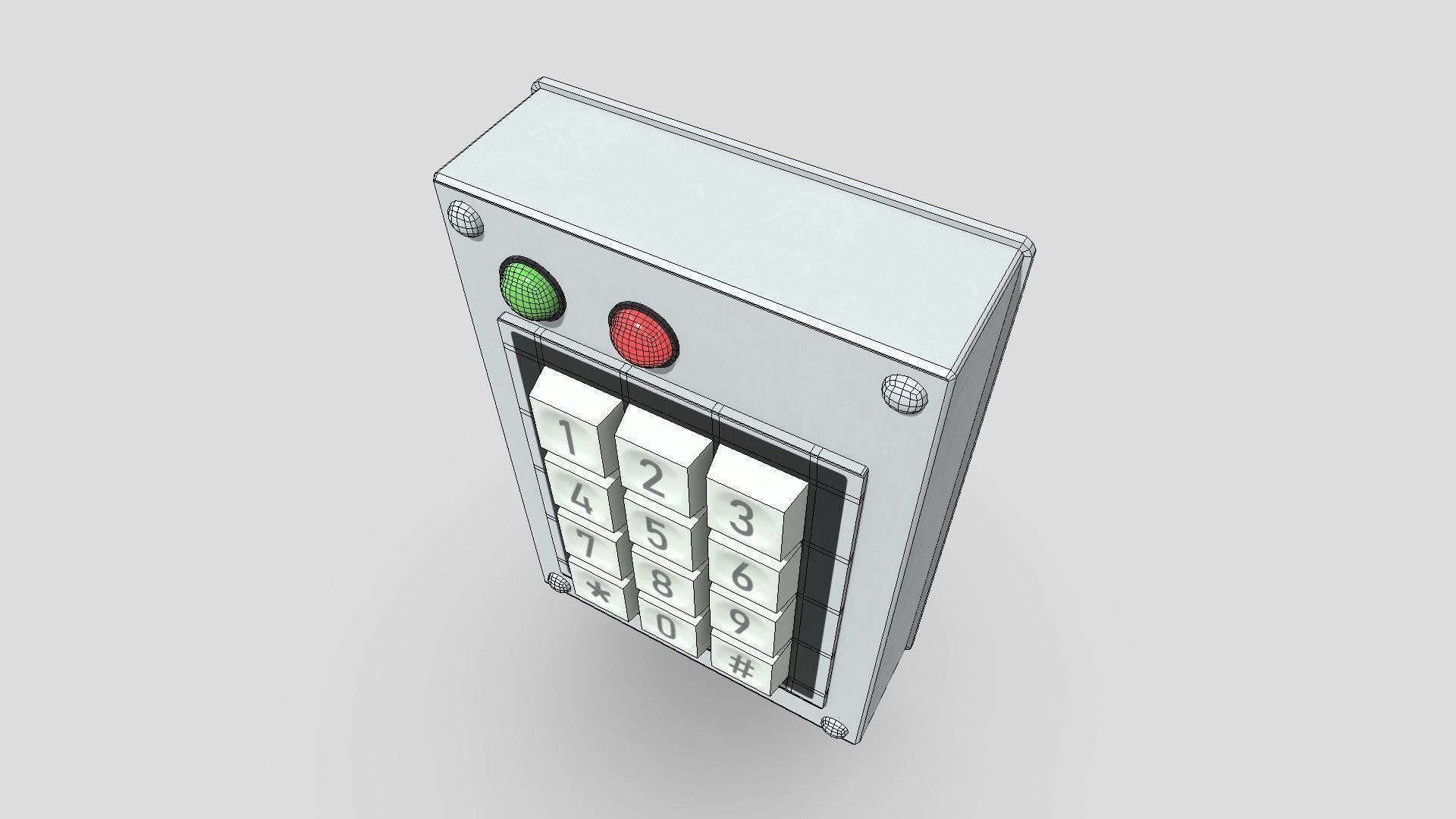 CC0 - Keypad Door Lock free VR / AR / low-poly 3D model | CGTrader