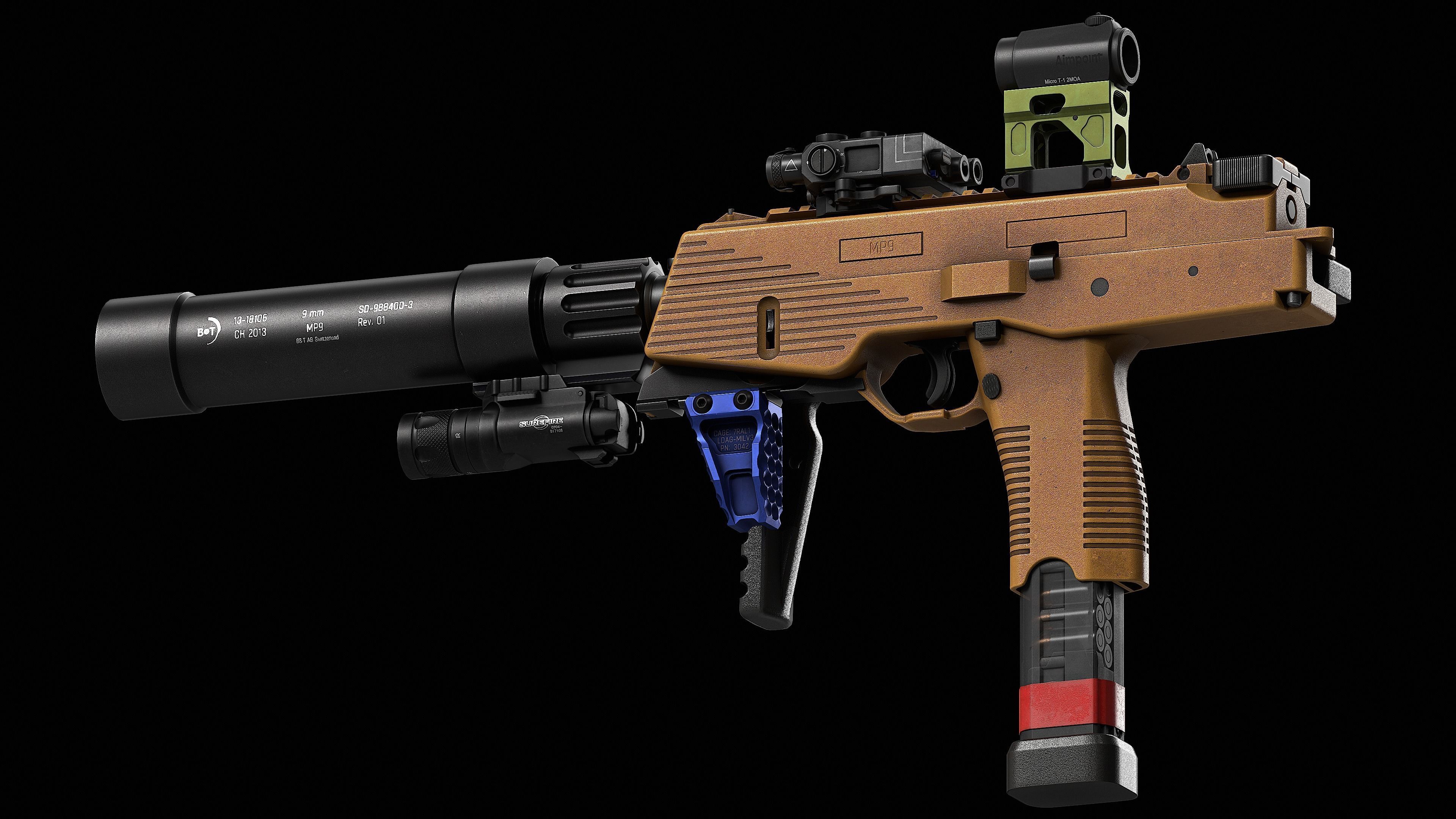 Unity Tactical FAST Micro Mount Low-poly 3D model_10