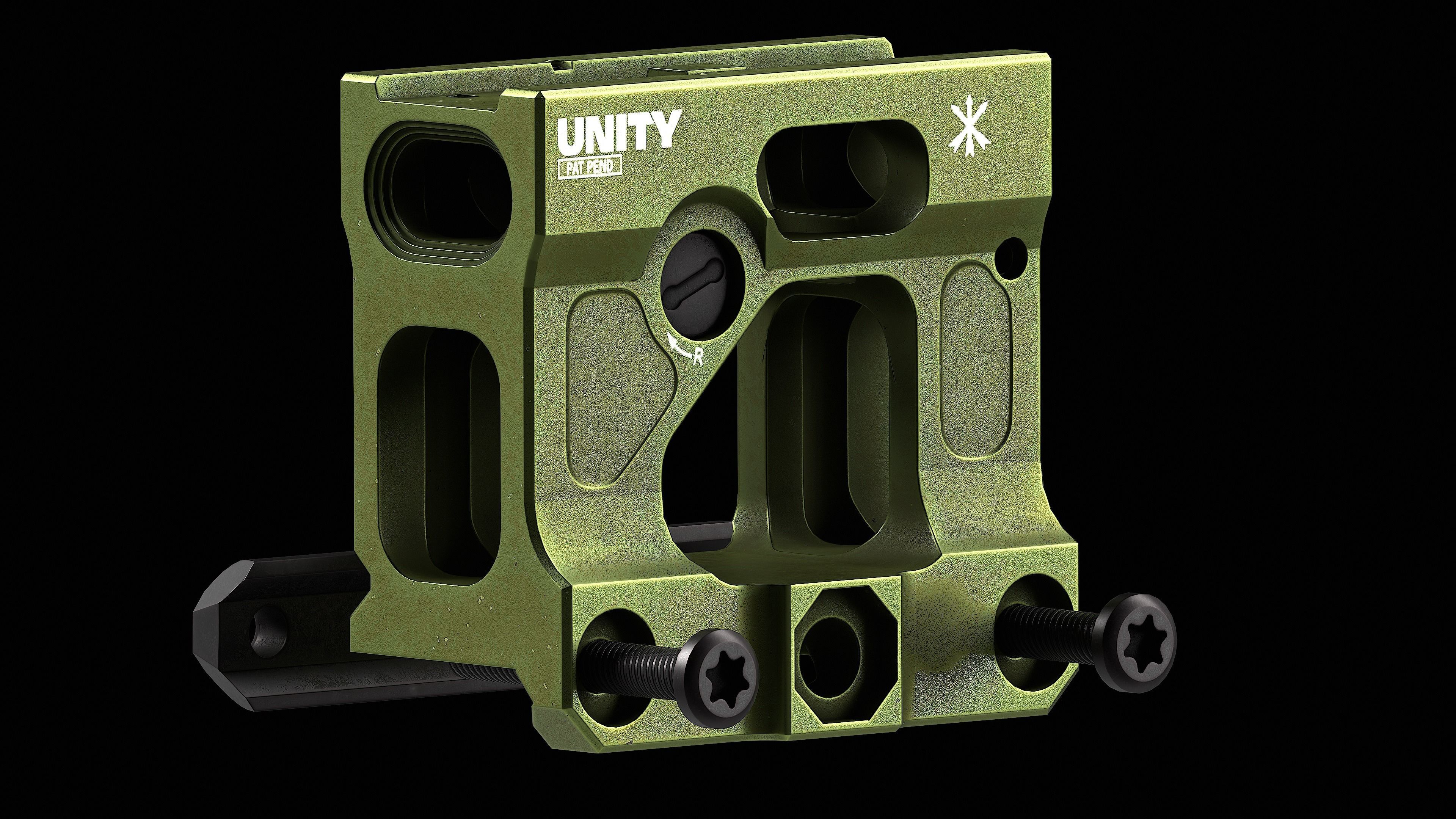 Unity Tactical FAST Micro Mount Low-poly 3D model_4