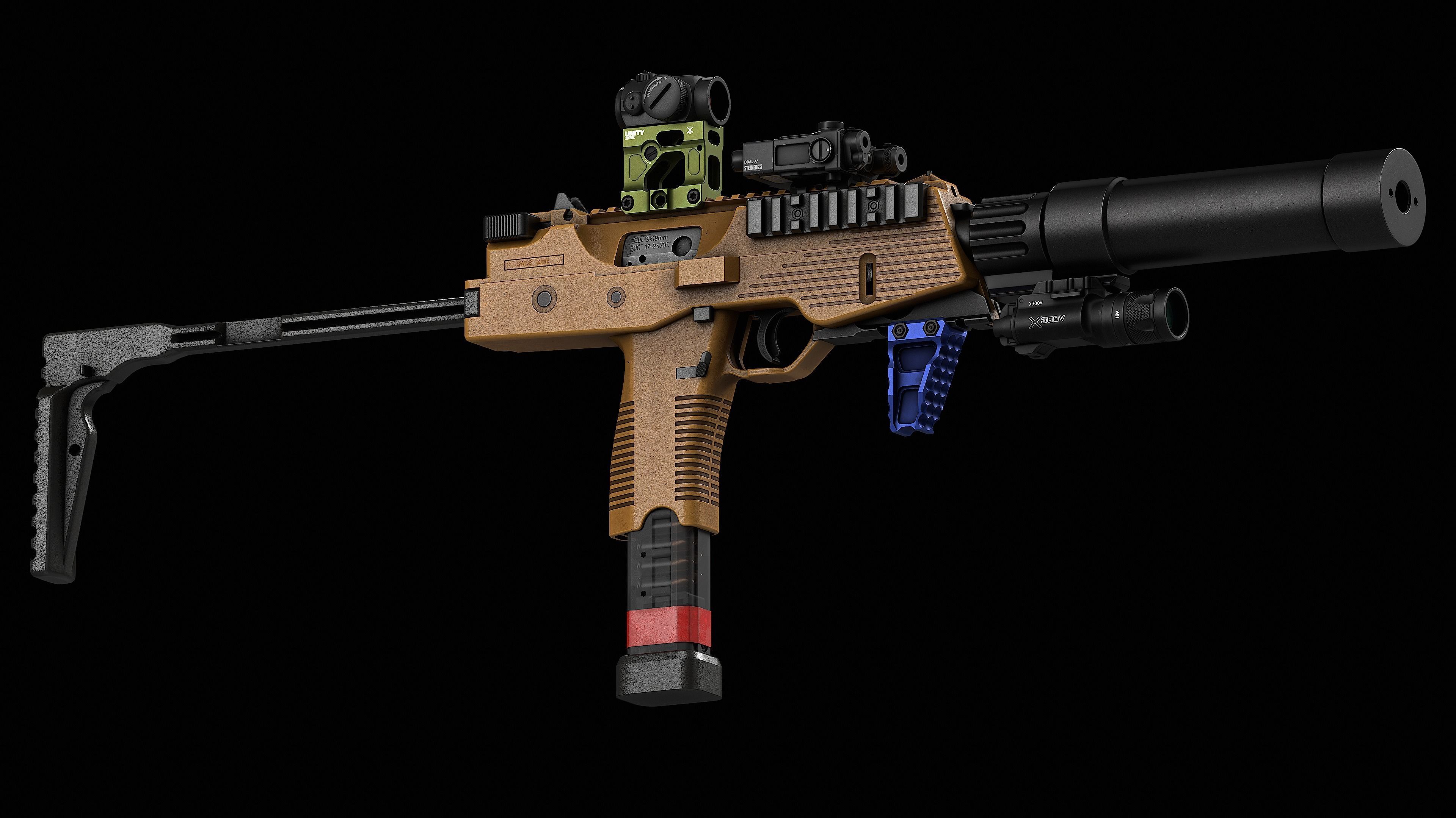 Unity Tactical FAST Micro Mount Low-poly 3D model_6