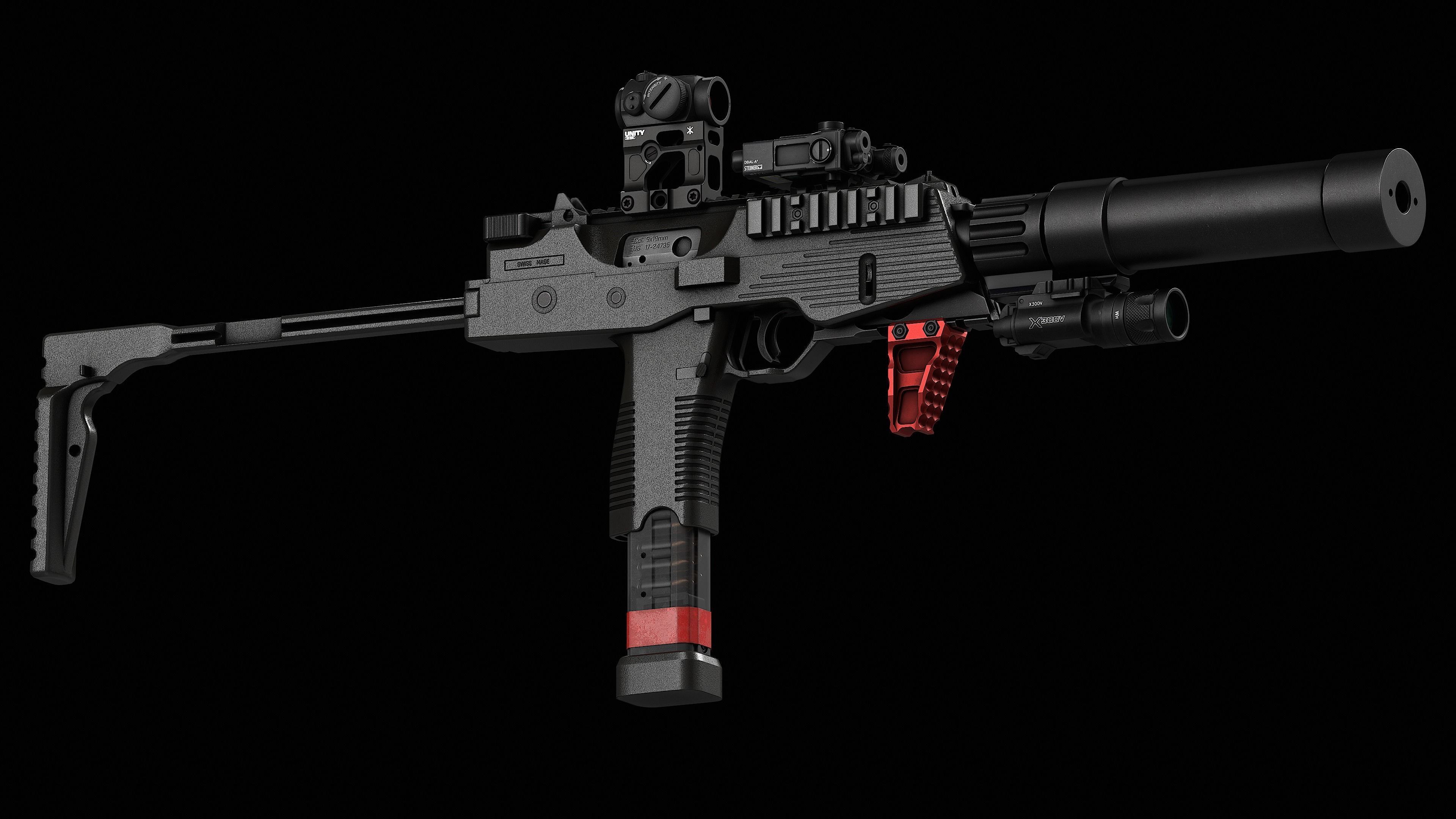 Unity Tactical FAST Micro Mount Low-poly 3D model_8