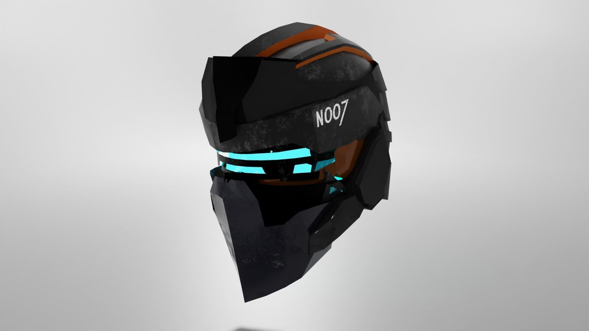 The Space helmet  Free 3D model_2