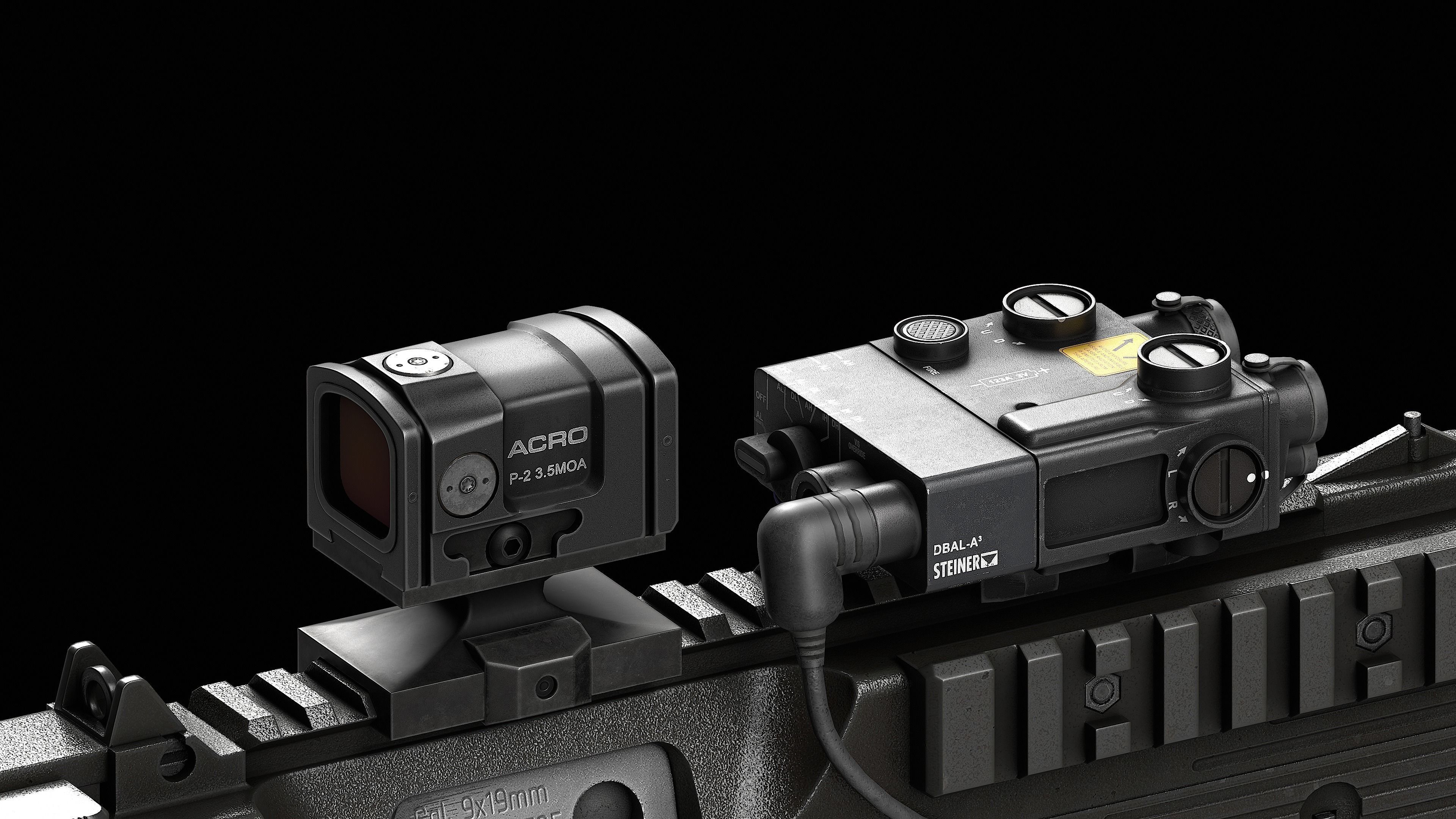 Brugger Thomet MP9 V1 Low-poly 3D model_15