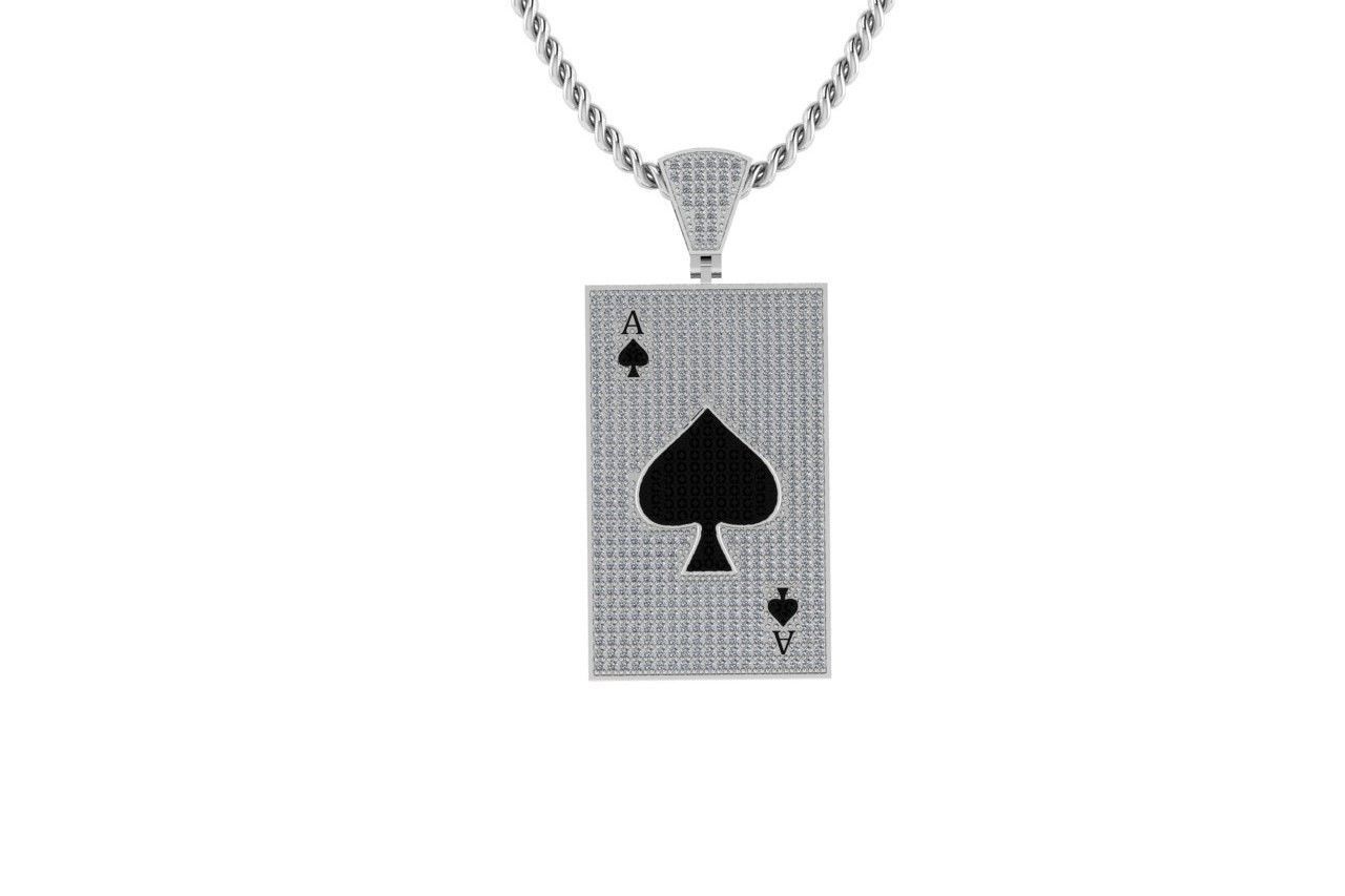 Ace Diamond Pendants 4 3D print model_1