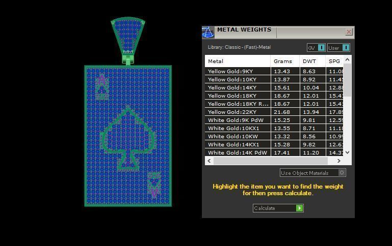 Ace Diamond Pendants 4 3D print model_5