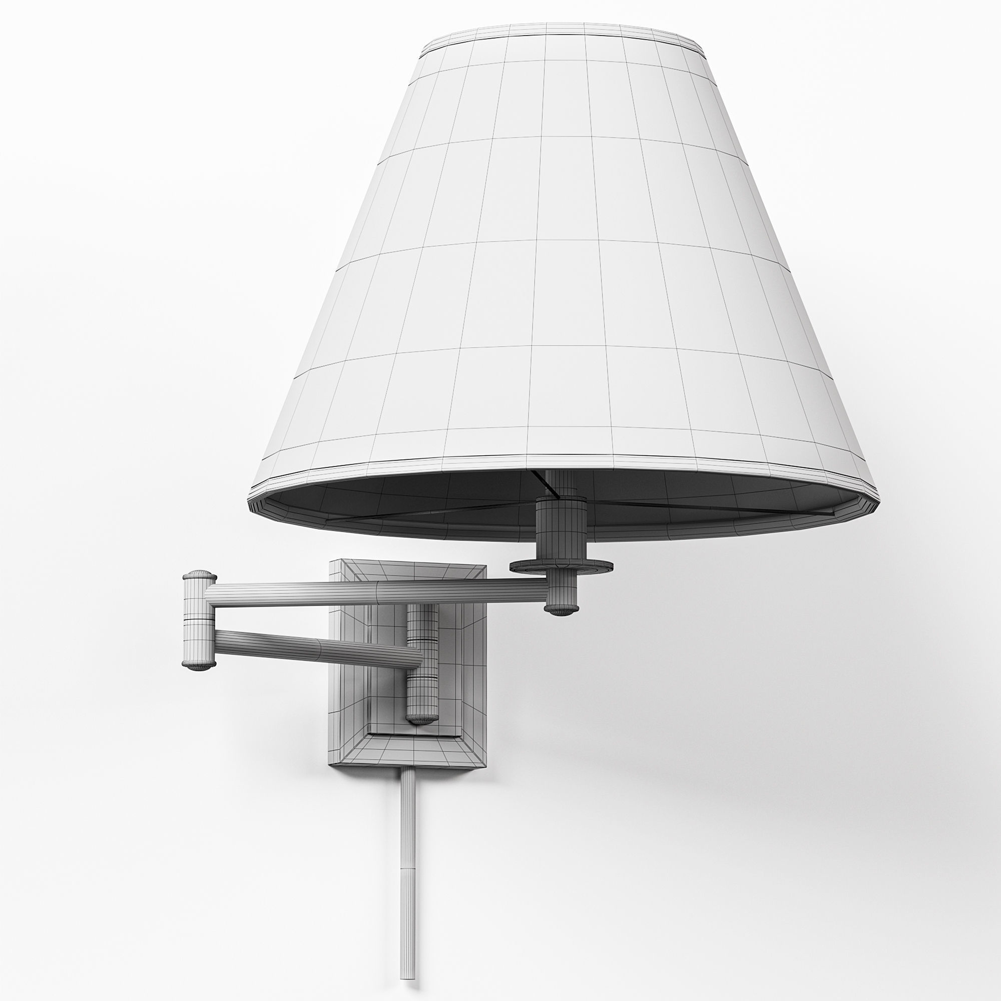 Gold sconce Darren 3D model_7