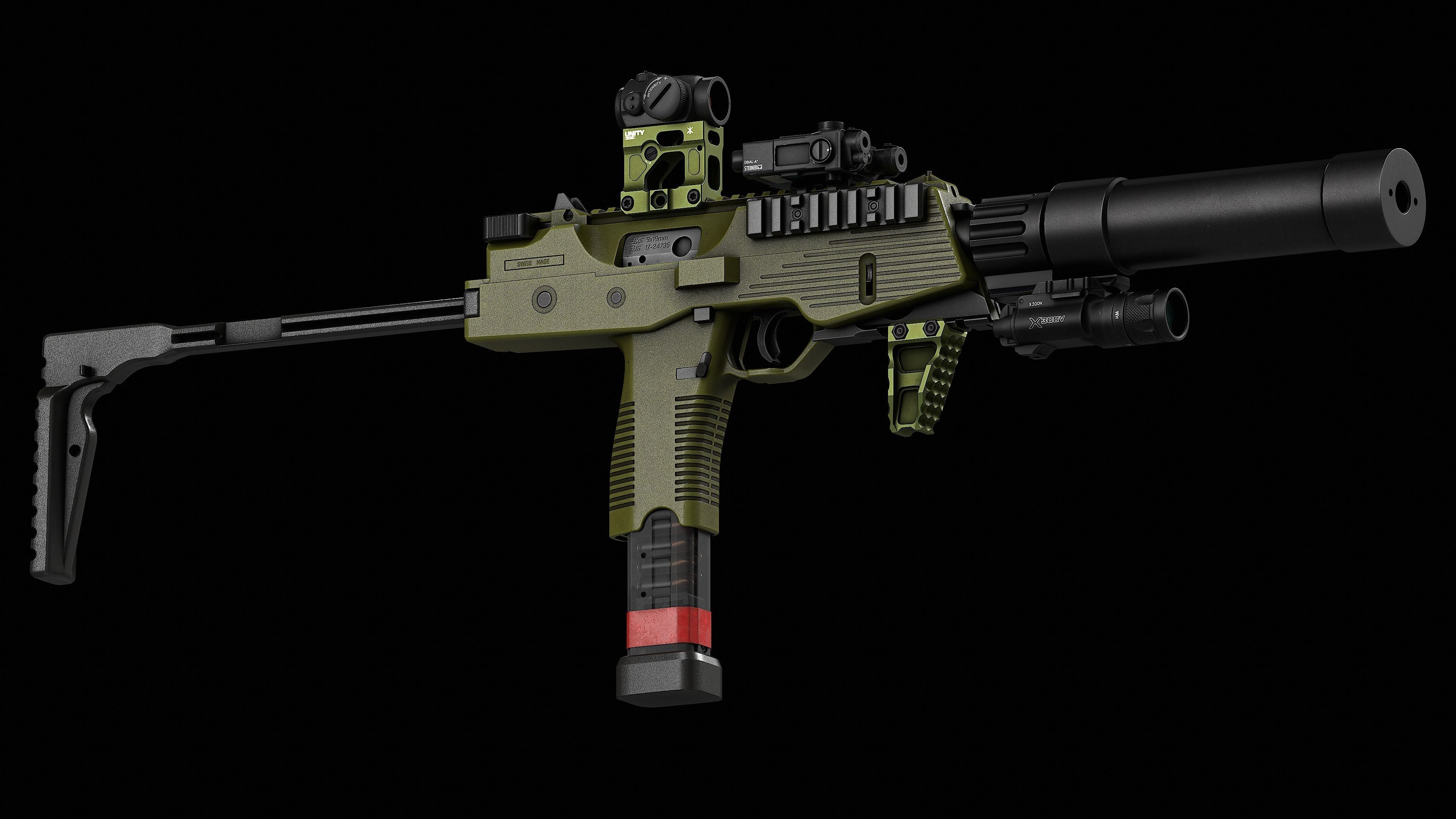 3D model Brugger Thomet MP9 V2 VR / AR / low-poly | CGTrader