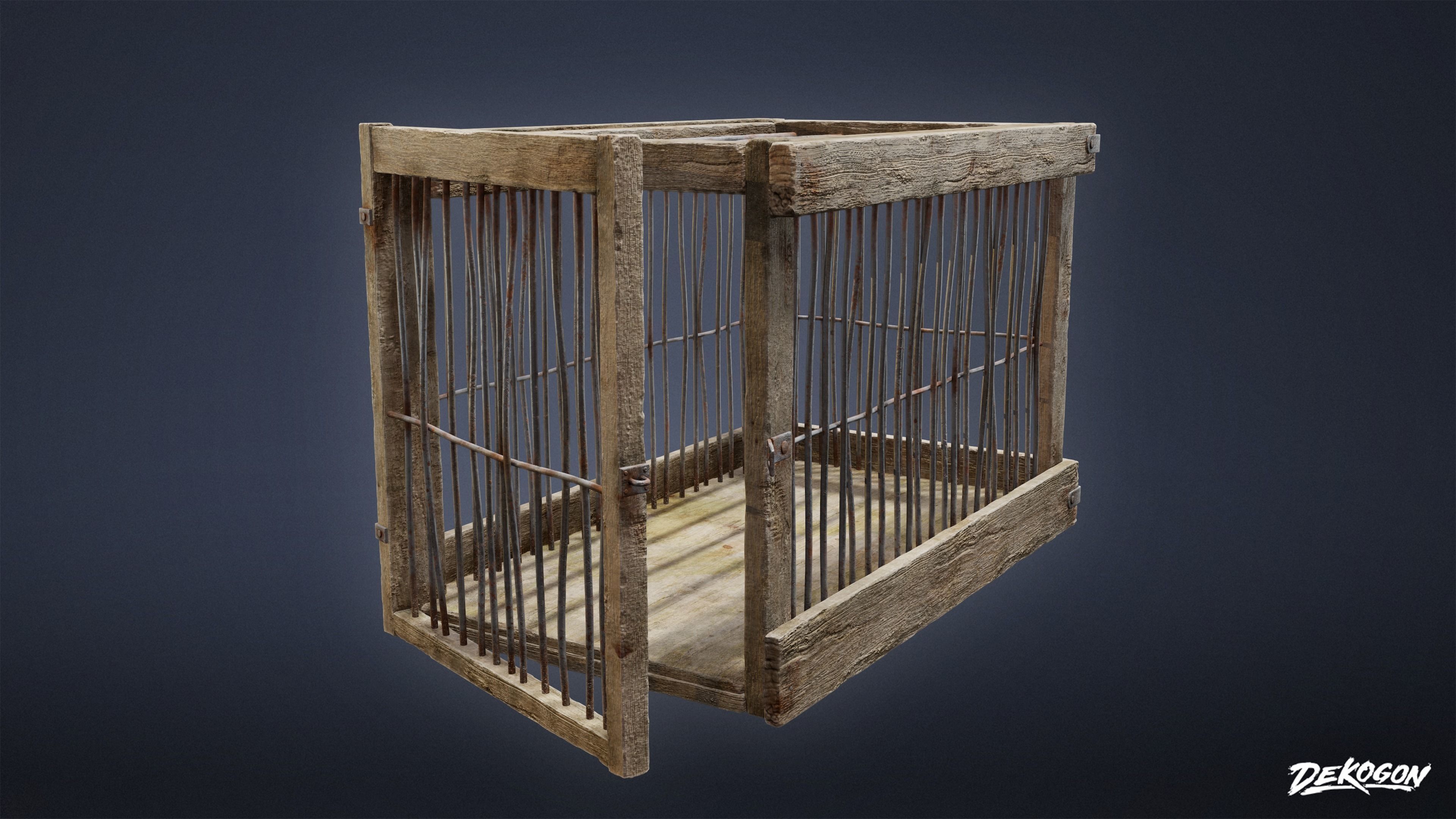 PIRATES - Animal Cages 01 - NANITE 3D model_2