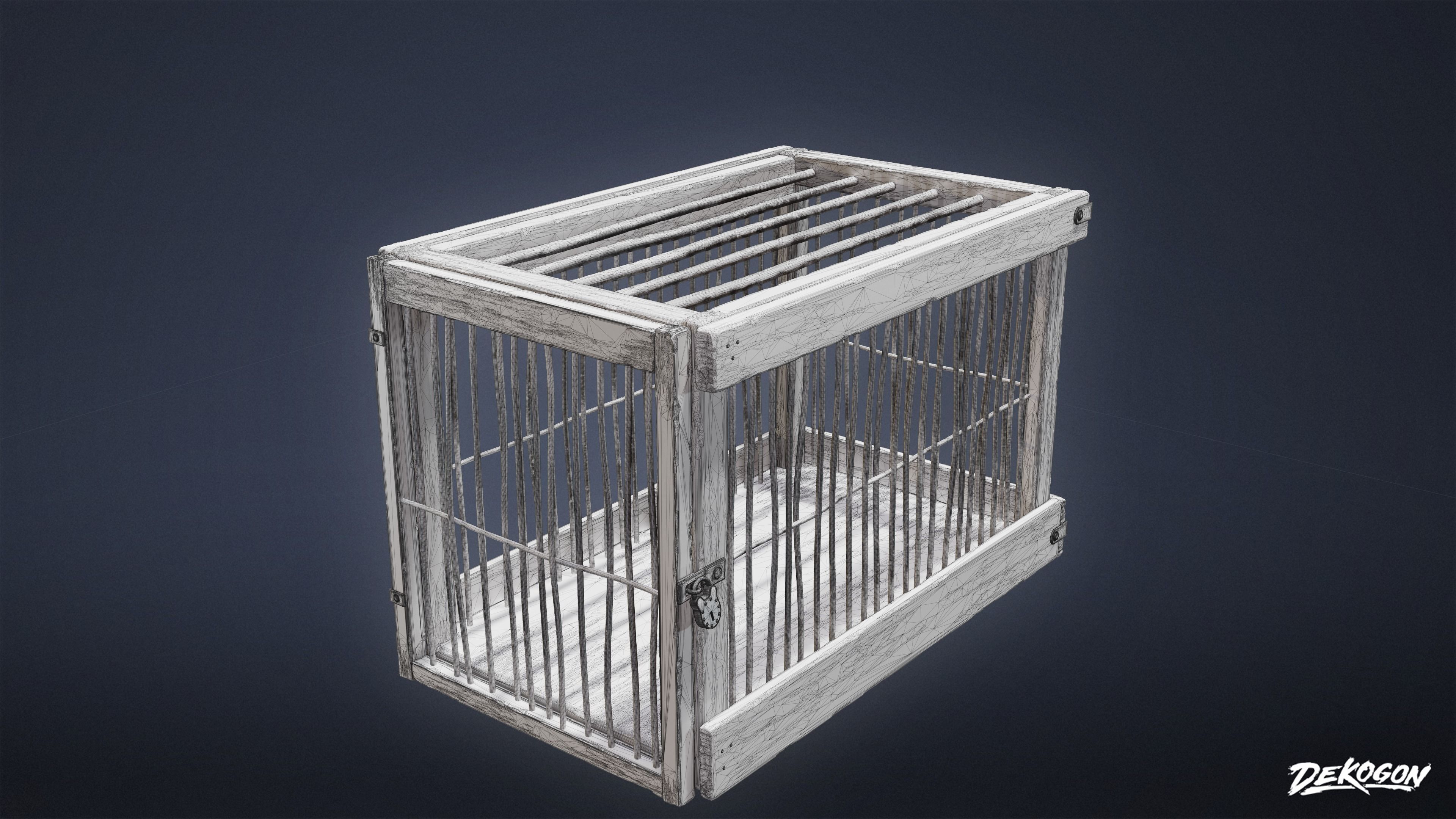 PIRATES - Animal Cages 01 - NANITE 3D model_6