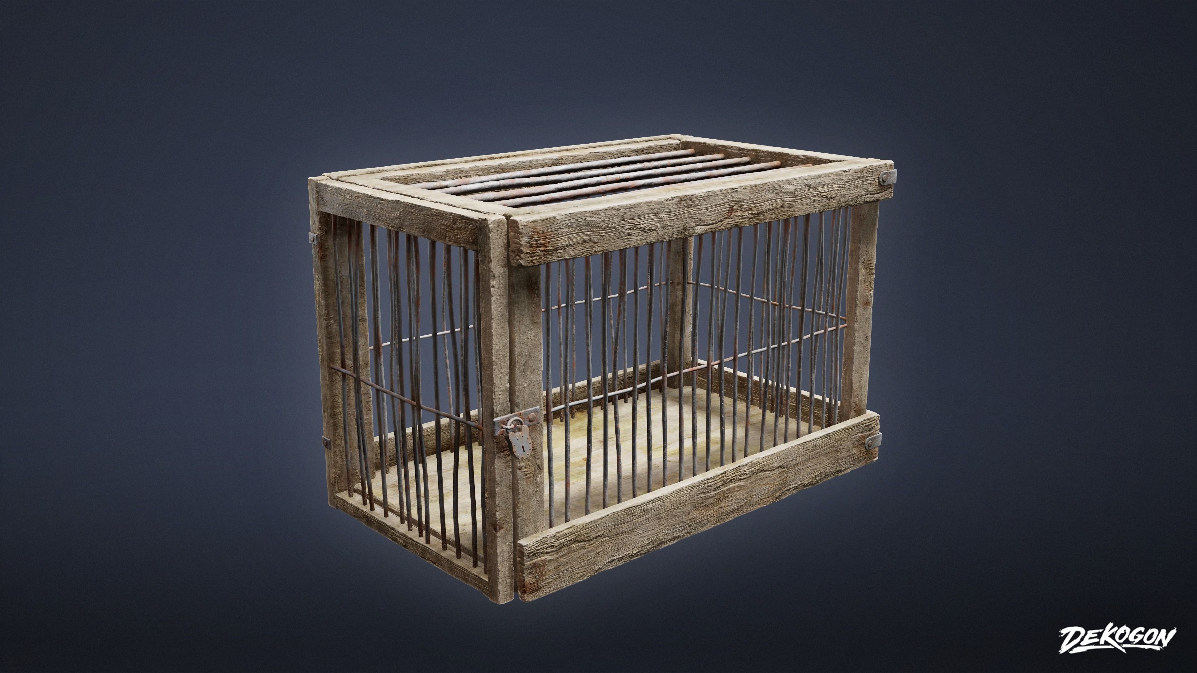 PIRATES - Animal Cages 01 - NANITE 3D model_7